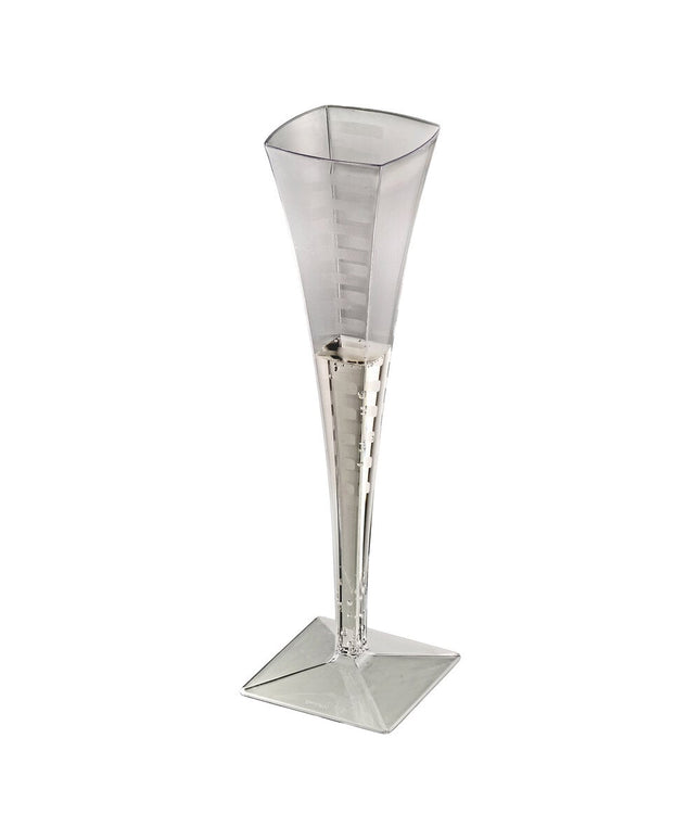 Ly champagne nhựa Fineline Solid Squares 148 ml trong suốt - Thùng 72 cái