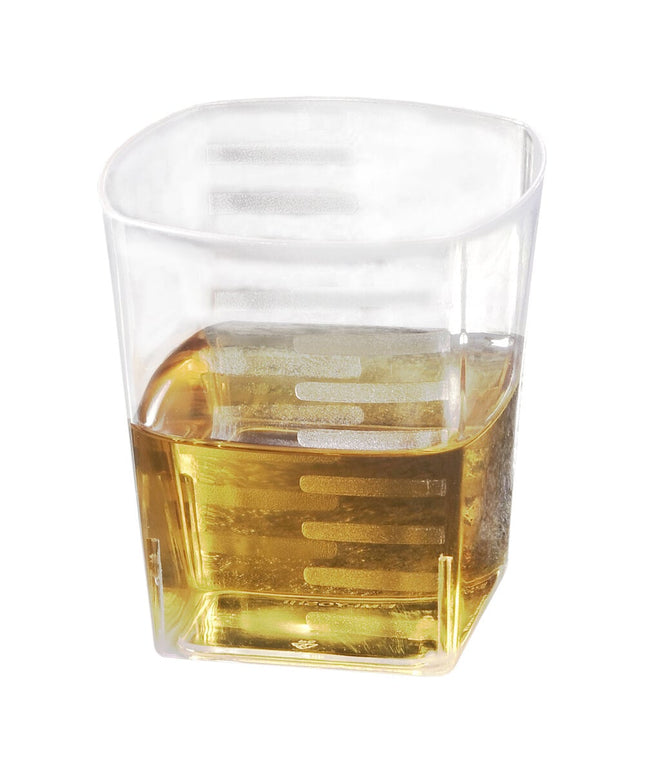 Ly shot nhựa vuông trong suốt Fineline Solid Squares 59 ml - Thùng 288 cái