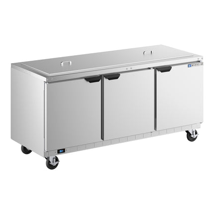 Bàn salad bar lạnh thép không gỉ Beverage-Air SPE72HC-S 183 cm