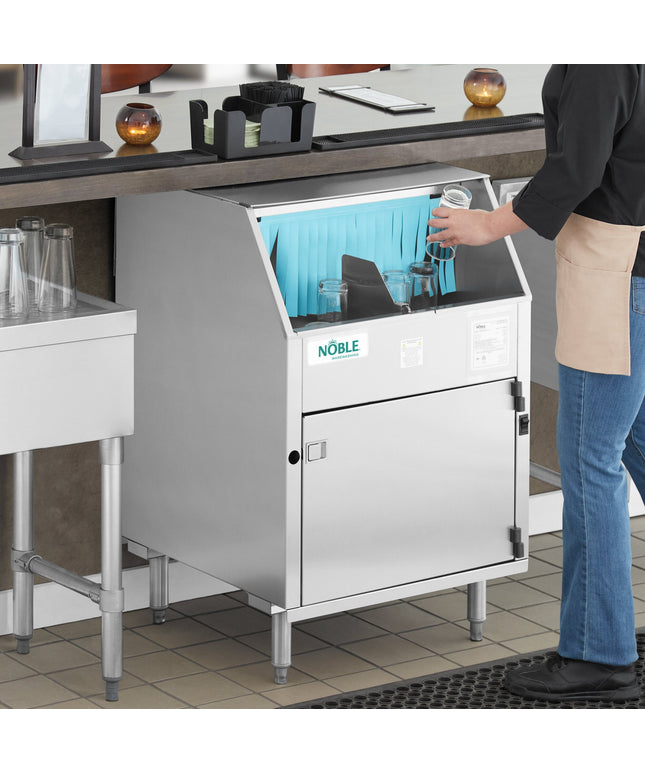 Máy rửa ly kiểu băng chuyền quay dưới quầy Noble Warewashing CG điện - 115V
