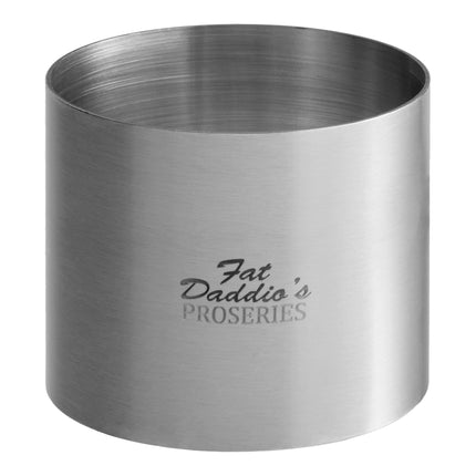Khuôn tạo hình món ăn Fat Daddio's SSRD-2752375 ProSeries 7 cm x 6 cm thép không gỉ tròn Cake / thực phẩm Ring Mold