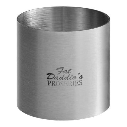 Khuôn tròn thép không gỉ Fat Daddio's SSRD-2020 ProSeries 5 x 5 cm cho bánh / thực phẩm