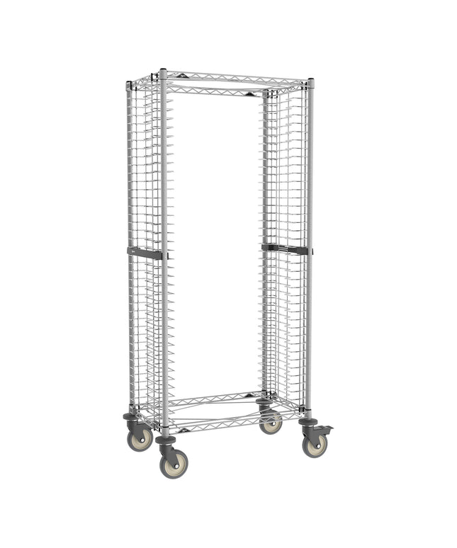 Xe giá đựng khay nướng Metro RS1K4S Super Erecta Metroseal xám epoxy 40 khay nạp hông kèm bánh xe không để vết - Chưa lắ