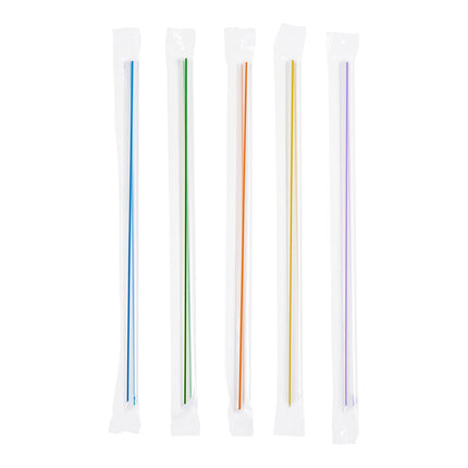 Ống hút đầu nhọn có bao gói sọc nhiều màu Choice 23 cm - Bộ 400 cái