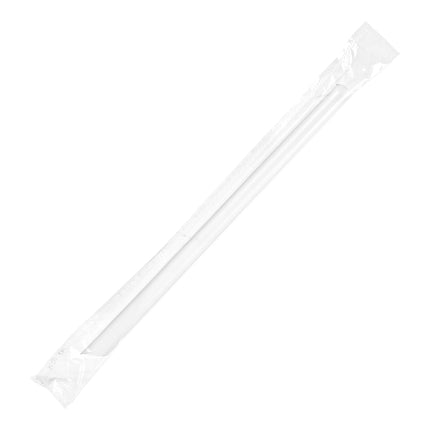 Ống hút đầu nhọn bọc riêng Choice 19 cm màu trong mờ - Gói 500 cái
