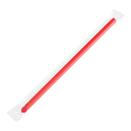 Ống hút sinh tố nhọn có bọc đỏ Choice 23 cm - Thùng 1.600 cái