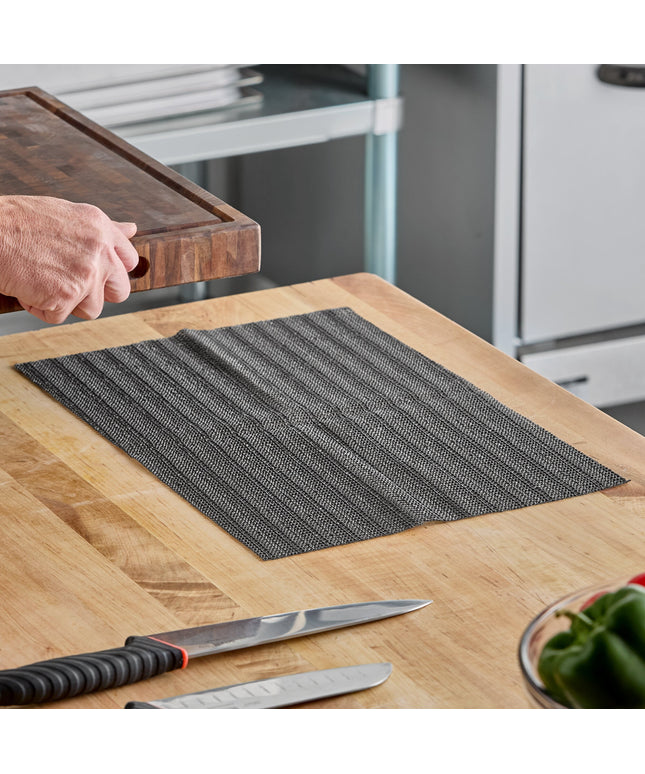 Tấm lót thớt nhựa chống trượt Choice 46 x 31 cm màu đen - Gói 6 cái