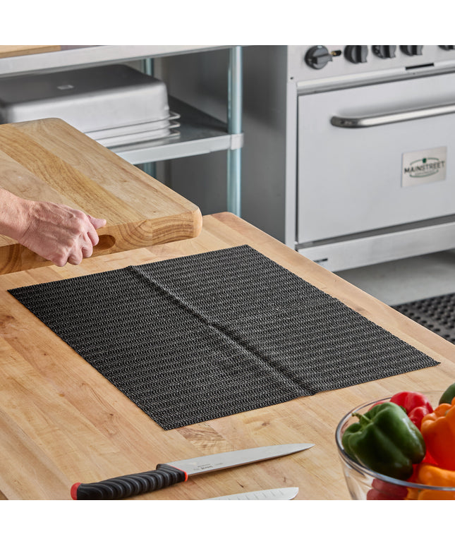 Lót thớt nhựa chống trượt Choice 62 x 46 cm đen - Gói 6 cái