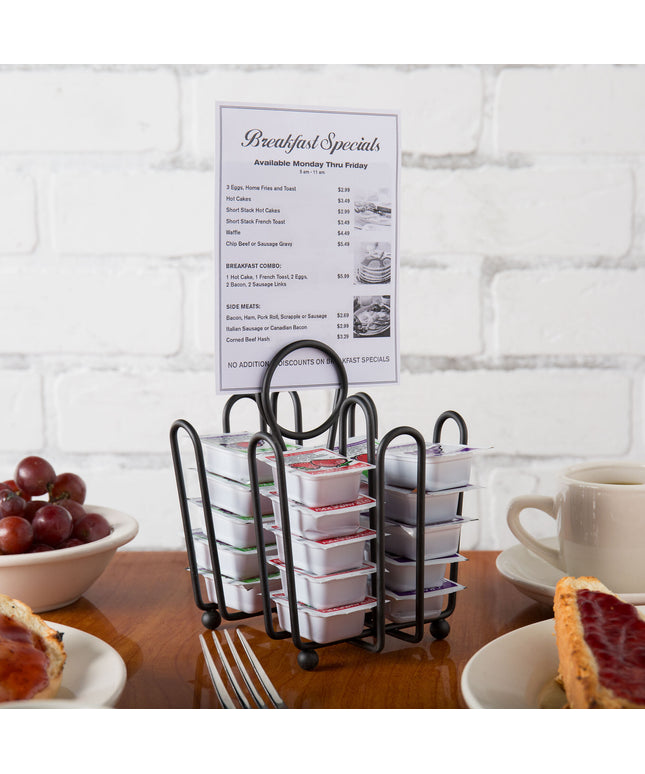 Giá đựng gói mứt bằng thép sơn TableCraft màu đen - Thùng 12 cái