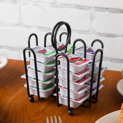Giá đựng gói mứt bằng thép sơn TableCraft màu đen - Thùng 12 cái