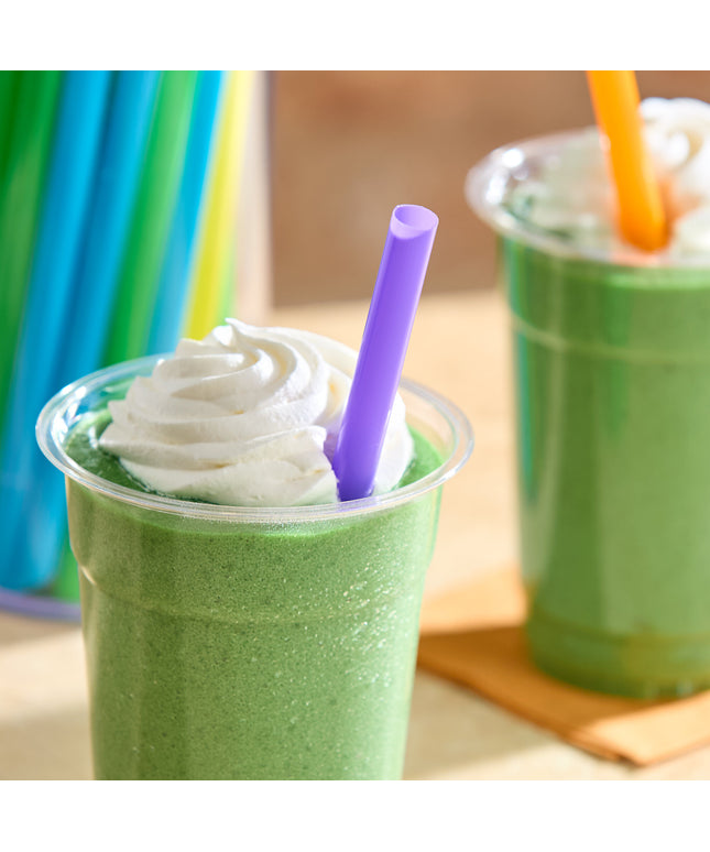 Ống hút smoothie đầu nhọn neon không bọc Choice 19 cm - Thùng 4.500 cái
