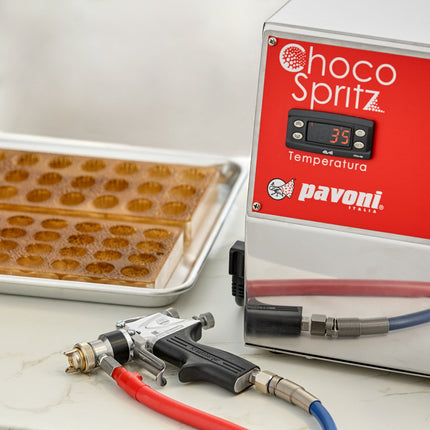 Máy phun chocolate điện để bàn inox Pavoni Ciocospritz 42 x 40 x 40 cm - 110V