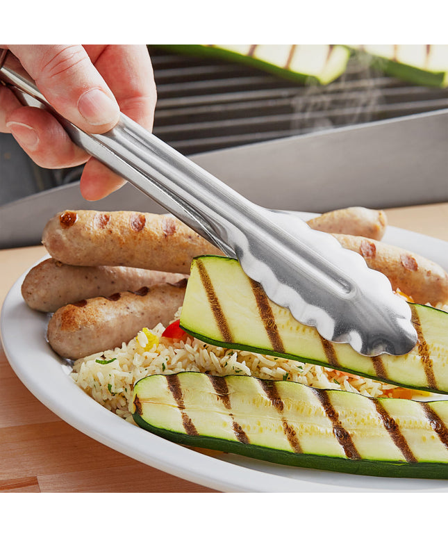 Dụng cụ phục vụ Choice 24,8 cm hạng nặng thép không gỉ kẹp gắp đa dụng - Thùng 12 cái