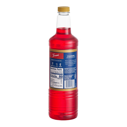 Siro trái cây vị dâu tây Torani chai nhựa 1 lít - Thùng 6 chai