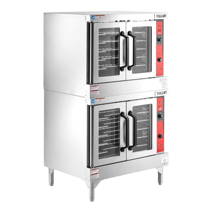 Lò nướng công nghiệp Vulcan VC44GD-NAT Natural Gas kép Deck cỡ đầy đủ Gas lò nướng đối lưu Solid State Controls - 100,00