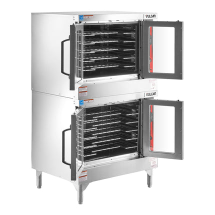 Lò nướng công nghiệp Vulcan VC44GD-NAT Natural Gas kép Deck cỡ đầy đủ Gas lò nướng đối lưu Solid State Controls - 100,00