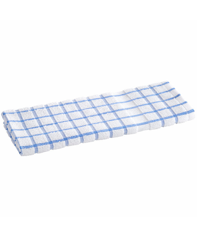 Khăn bếp cotton ô vuông màu xanh dương trắng Oxford Kitchen Ensemble 907 g 63,5 x 38,1 cm - Thùng 144 cái