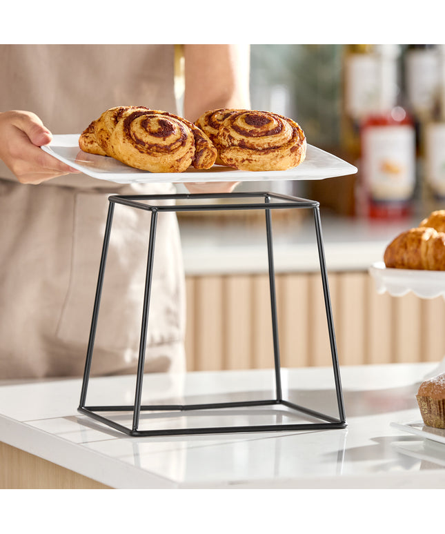 Giá trưng bày kim loại vuông đen Acopa 23 cm