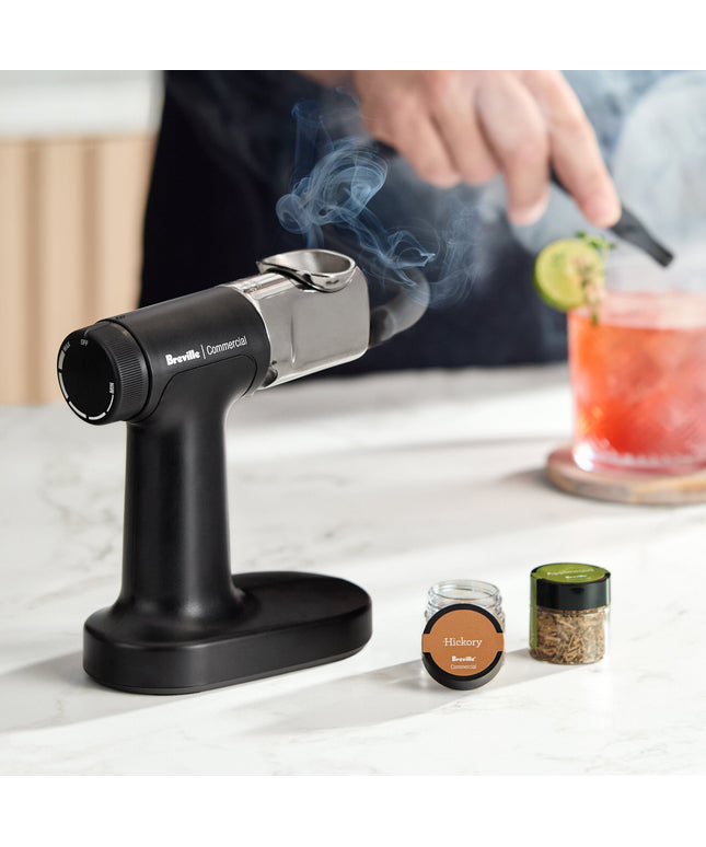 Súng tạo khói cocktail Breville công nghiệp CSM700 Smoking Gun Pro Handheld thực phẩm và Cocktail Gun