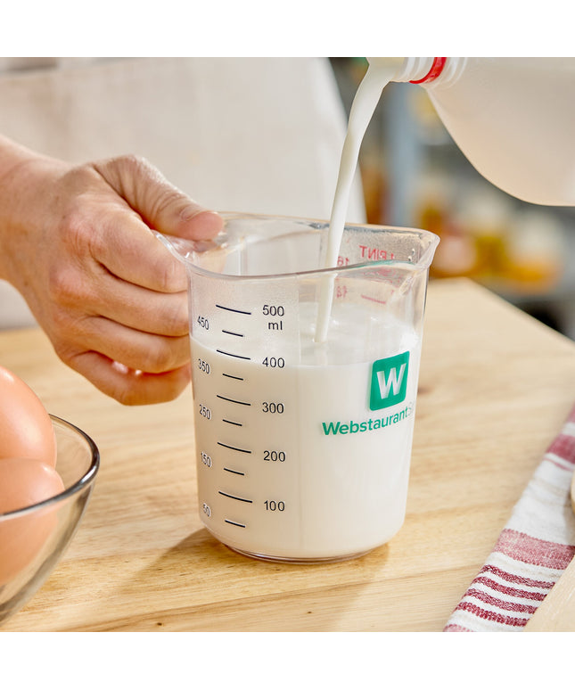 Cốc đong nhựa trong WebstaurantStore 1 pint (2 cup)