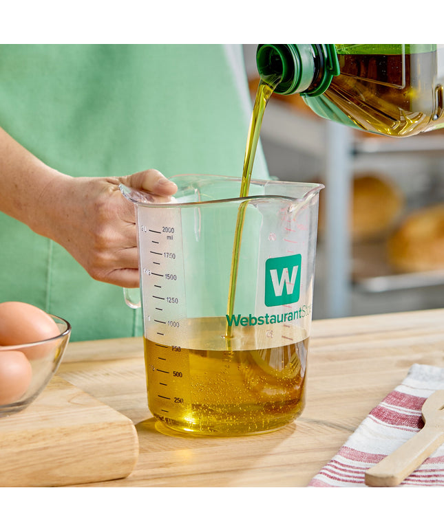 Cốc đong nhựa trong WebstaurantStore 1,9 lít (8 cup)
