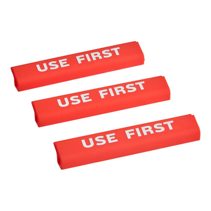 Kẹp nhận diện khay nướng silicone Culinary ID Bands 15 cm đỏ "Dùng Trước" - Thùng 3 cái
