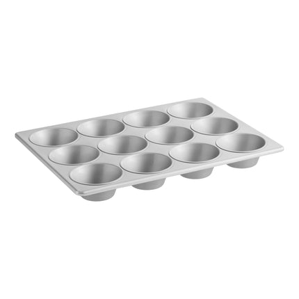 Khuôn muffin jumbo/bánh pecan thép mạ nhôm phủ men Baker's Lane 12 khuôn 242 ml - 34,3 x 46 cm
