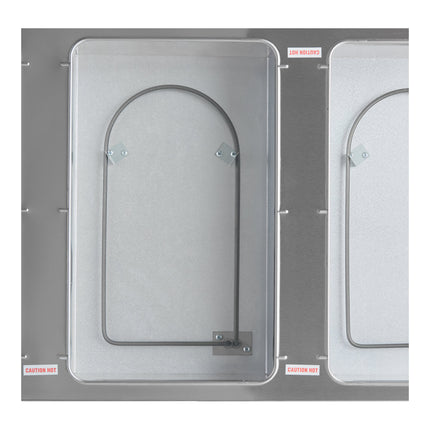 Bàn hâm hơi nước điện 4 khay Advance Tabco HF-4E-120 với kệ dưới - Ngăn hở, 120V