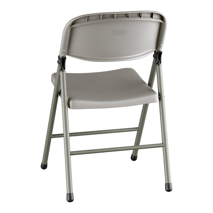 Ghế gấp nhựa đúc màu xám khung than Lancaster Table & Seating - Thùng 4 cái