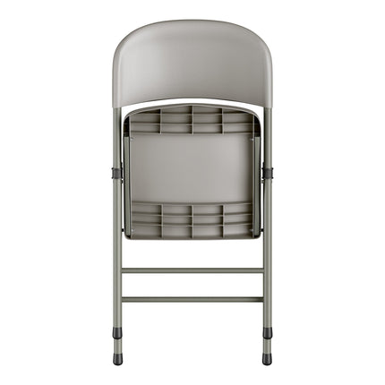 Ghế gấp nhựa đúc màu xám khung than Lancaster Table & Seating - Thùng 4 cái