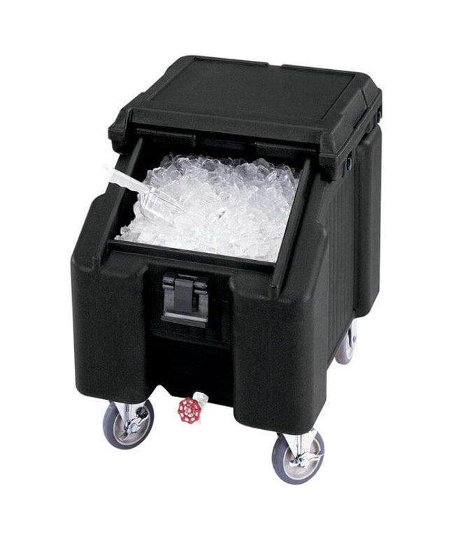 Thùng đá di động nắp trượt đen Cambro ICS100L110 SlidingLid - Sức chứa 100 lb (45 kg)