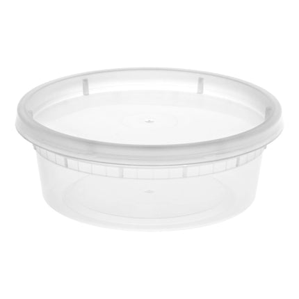Bộ Hộp Đựng Thực Phẩm Nhựa Kèm Nắp Choice Heavy-Duty 8 oz Trong Mờ - Thùng 240 Cái