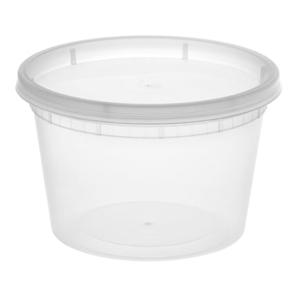 Bộ Hộp Đựng Thực Phẩm Nhựa Kèm Nắp Choice Heavy-Duty 16 oz Trong Mờ - Thùng 240 Cái
