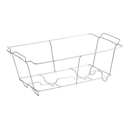 Nồi hâm buffet Choice Chrome dây Chafer Stand cho cỡ đầy đủ dùng một lần khay