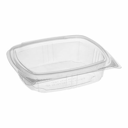 Choice Hộp Đựng Đồ Ăn Deli Nắp Bản Lề RPET Trong Suốt 8 oz - 200/Thùng