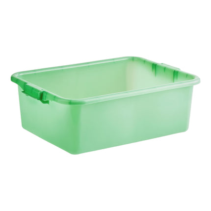 Hộp đựng thực phẩm / khay bàn dọn nhựa polypropylene Vollrath 1527-C19 Traex Color-Mate màu xanh lá - 51 x 38 x 18 cm - 