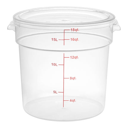 Hộp đựng thực phẩm nhựa polycarbonate tròn trong suốt kèm nắp Choice 17 lít