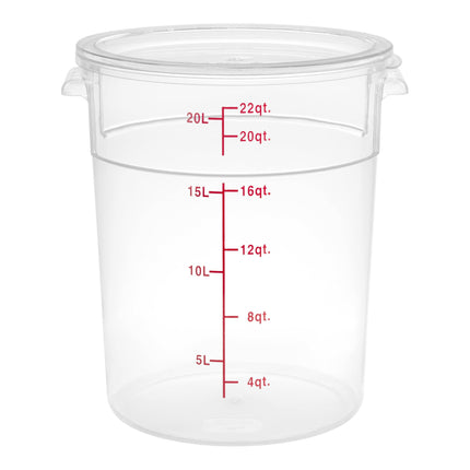 Hộp đựng thực phẩm nhựa polycarbonate tròn trong suốt kèm nắp Choice 20,8 lít
