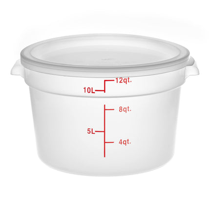Hộp đựng thực phẩm nhựa PP tròn trong mờ kèm nắp Choice 11,4 lít