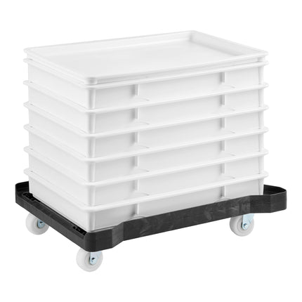 Bộ ủ bột Baker's Lane 46 x 66 x 7,6 cm trắng kèm xe đẩy nhựa - Gói 6 cái