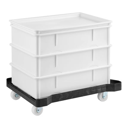 Bộ ủ bột bánh Baker's Lane 46 x 66 x 15 cm màu trắng kèm xe đẩy nhựa - Gói 3 cái