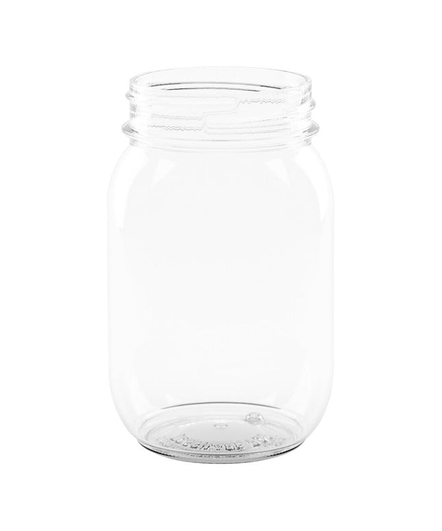 Ly nhựa hình lọ mason Tossware POP 709 ml in tùy chỉnh - Thùng 126 cái