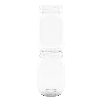 Ly nhựa hình lọ mason Tossware POP 709 ml in tùy chỉnh - Thùng 126 cái