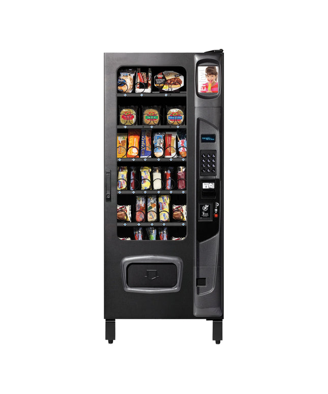 Máy bán hàng tự động thực phẩm đông lạnh Selectivend 28 lựa chọn kèm cơ chế nhận xu và bộ nhận tiền giấy