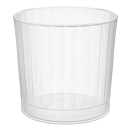 Ly nhựa xếp nếp WNA Comet CCR9240 Classicware 266 ml trong suốt kiểu rocks - Thùng 240 cái