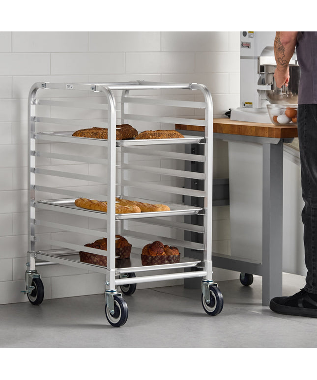Giá để khay nướng nửa chiều cao Regency nạp đầu 10 khay - đã lắp ráp