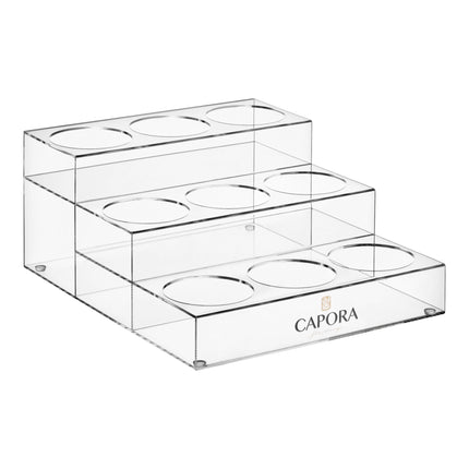 Giá sắp xếp chai siro Capora 3 tầng