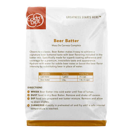 Bột chiên xù bia Golden Dipt 2,3 kg - Thùng 6 gói
