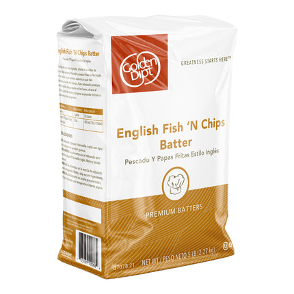Bột chiên cá Golden Dipt kiểu Anh Fish 'N Chips 2,3 kg - Thùng 6 gói