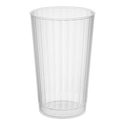 Ly dùng một lần WNA Comet CC12240 Classicware 355 ml Tall trong suốt nhựa Fluted Tumbler - Thùng 240 cái